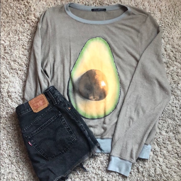 Wildfox Avocado Baggy Beach Jumper - Picture 3 of 6